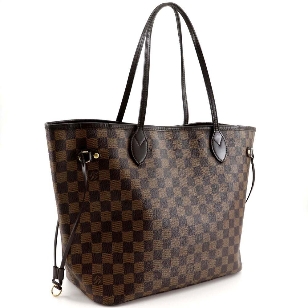 LOUIS VUITTON Brown Damier Canvas Neverfull MM Tote Bag - Picture 3 of 16
